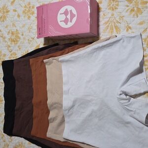 Women's Panties Set - Black, Brown, Tan, White Unknown Brand
